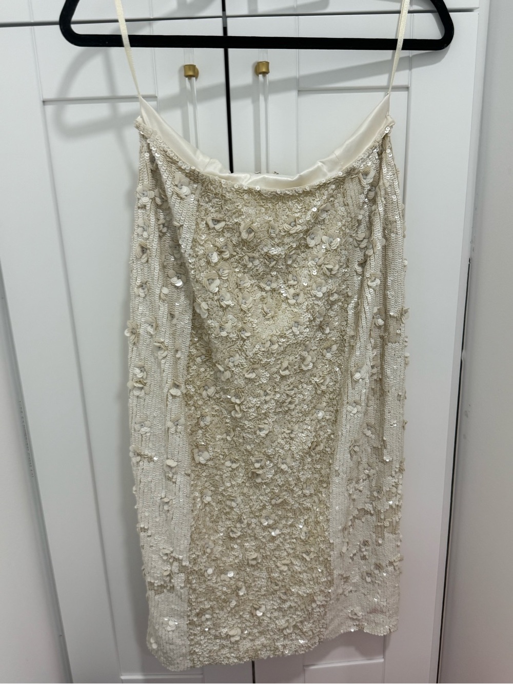Anthropology BHLDN sequin Cohen Skirt Ivory- Cream NWOT